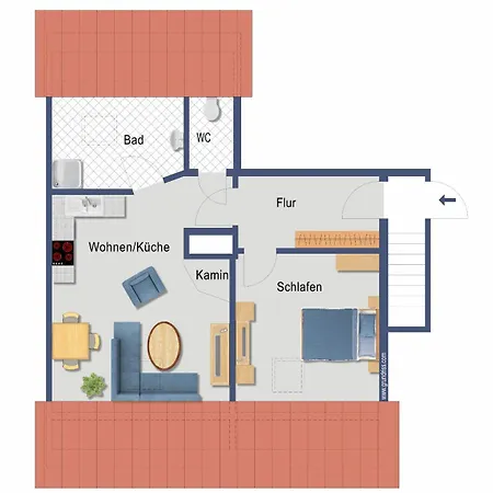 Apartman Fiskerhytte - Meine Fischerhuette Börgerende-Rethwisch